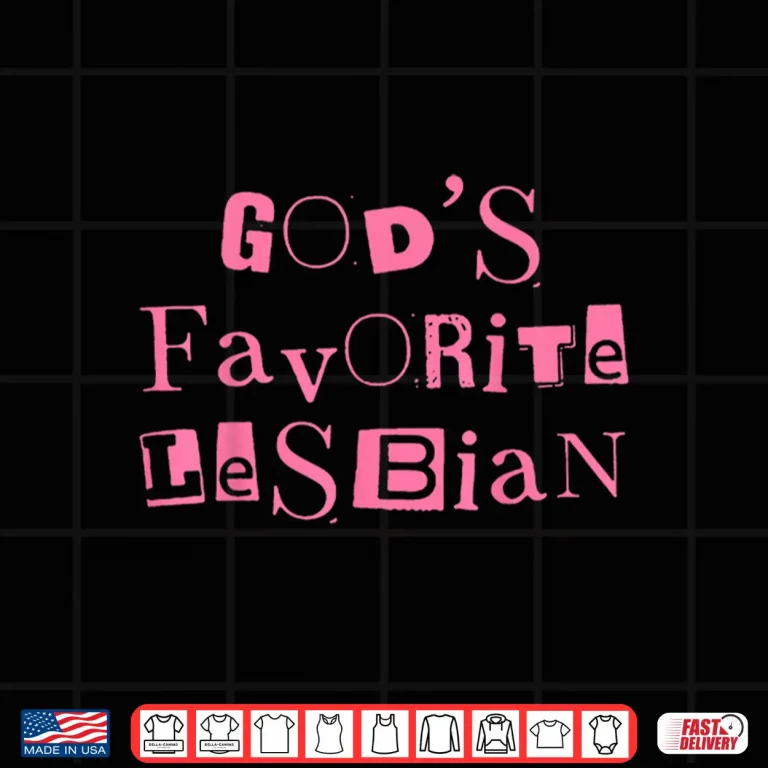 Design Funny Gods Favorite Lesbian LGBT Bi Transgender Pride Month Shirt