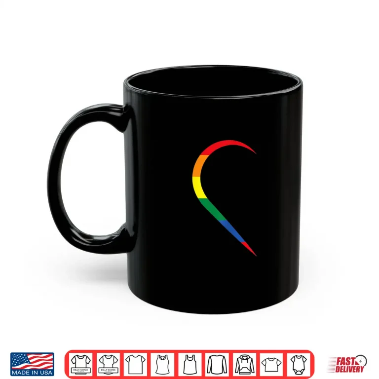 Mug LGBT Half Heart Love Couple Gay Pride Month Shirt