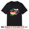 Pan Demisexual Flag Heart Panromantic Demisexual Shirt