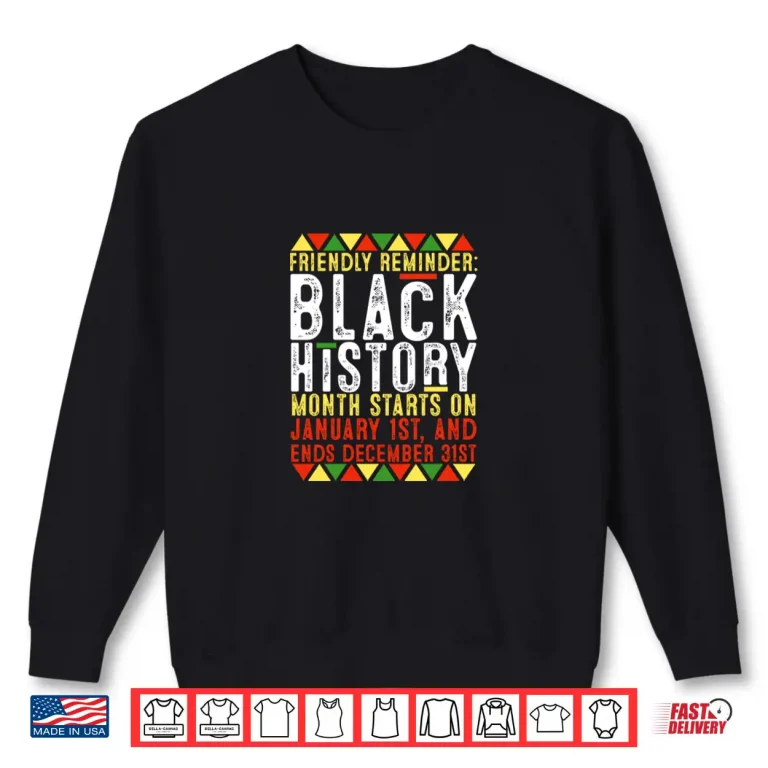 Sweatshirt Afro American Afrocentric Pride Black History Month Shirt