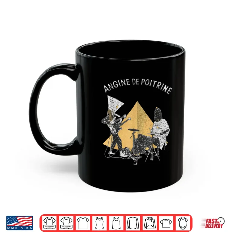 Mug Angine de Poitrine Band Vintage Music Shirt