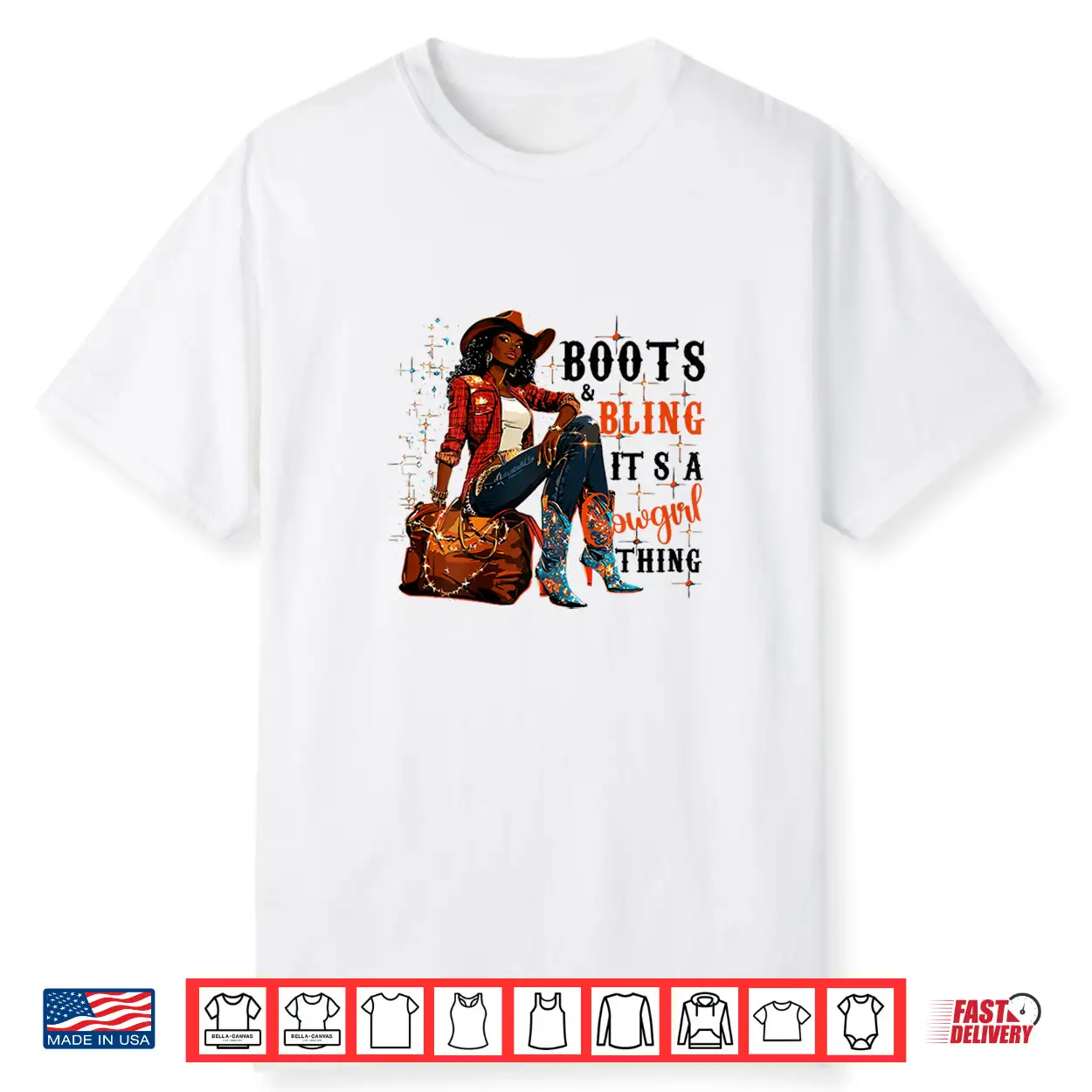 Boots And Bling It’S Cowgirl Thing,Black History Month Pride Shirt Boots And Bling It’S Cowgirl Thing,Black History Month Pride Shirt