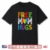 Free Mom Hugs Rainbow Heart Lgbt Ally Pride Month Retro Shirt