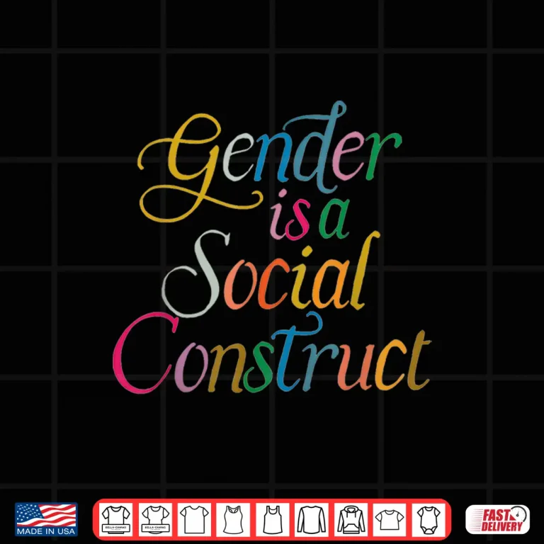 Design Gender Is A Social Construct Queer Non Binary Library Pride Shirt