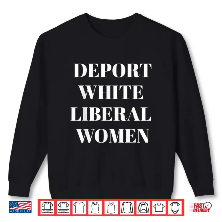 Sweatshirt Deport White Liberal Women Shirt