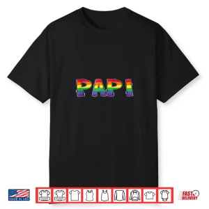 Lgbt Pride Rainbow Daddy Papi Matching Family Shirt