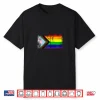 Lgbtq Progress Flag Rainbow Pride Month Gay Lesbian Trans Shirt
