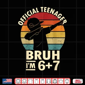 13Th Birthday Boys 67 Meme Official Teenager Six Seven Shirt