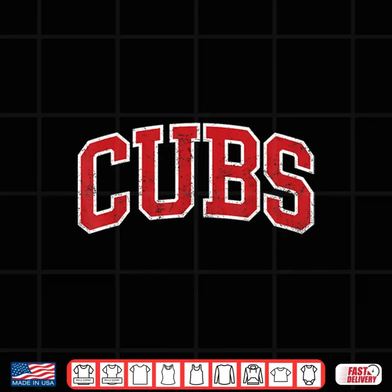 Design Vintage Cubs Gifts for Men Women Boys Girls Kids Shirt