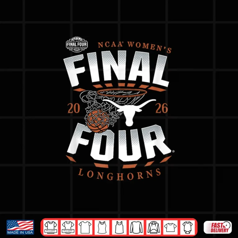 Design Texas Basketball Final Four March Madness Hoop Nil Shirt