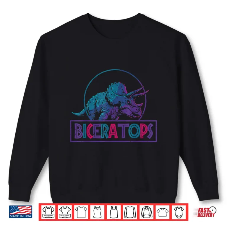 Sweatshirt Biceratops Dino Bisexual Pride Month Bi Stuff LGBTQ Gift Shirt