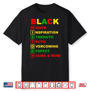 Black History Month Pride Melanin African American Men Women Shirt