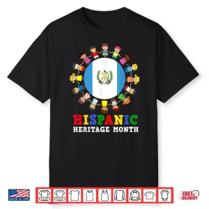Guatemalan Flag Hispanic Heritage Guatemala Boy Girl Kids Shirt