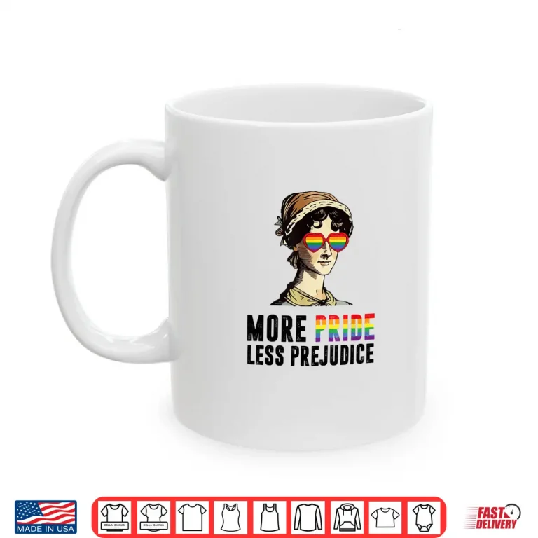 Mug More Pride Less Prejudice Lgbt Gay Proud Ally Pride Month Shirt