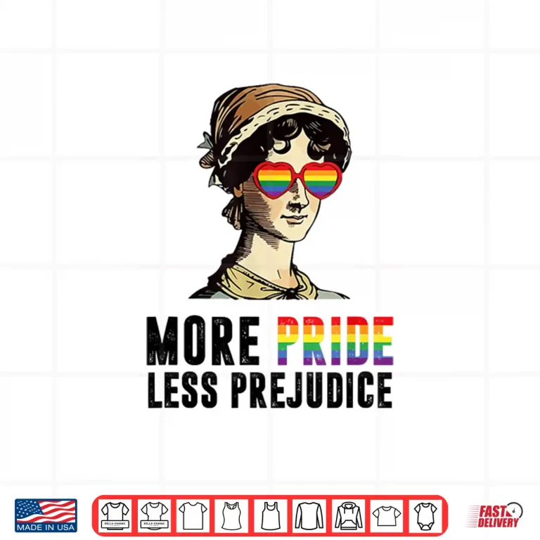Design More Pride Less Prejudice Lgbt Gay Proud Ally Pride Month Shirt