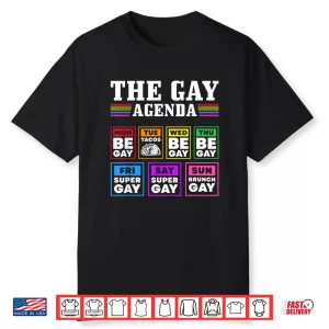 Pride Month The Gay Agenda Lgbtq Shirt