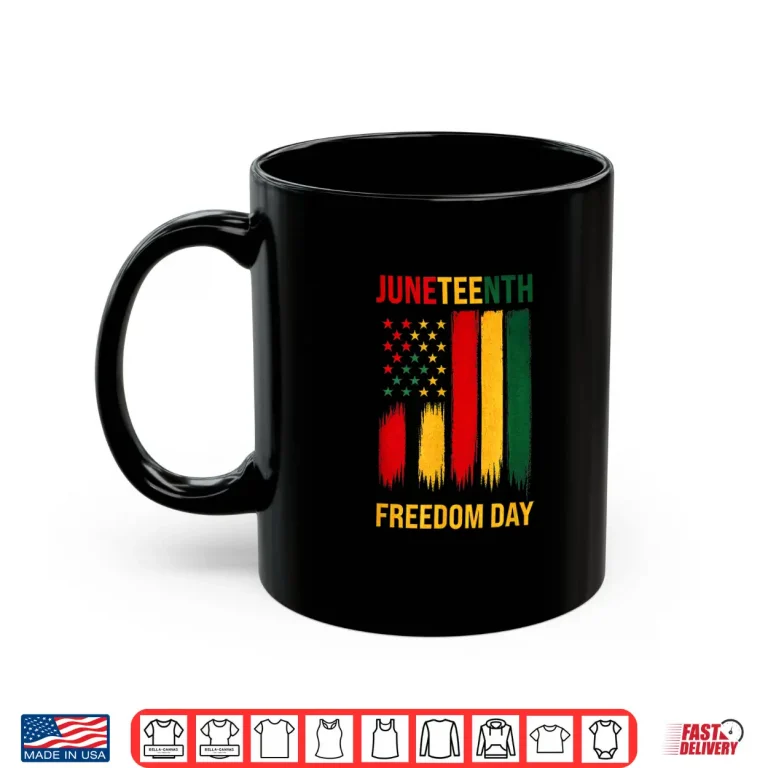 Mug Juneteenth Freedom Day 1865 African American Pride Flag Shirt 1