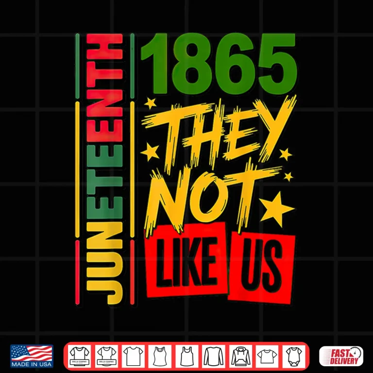 Design They Dont Like Us Juneteenth 1865 Shirt 1