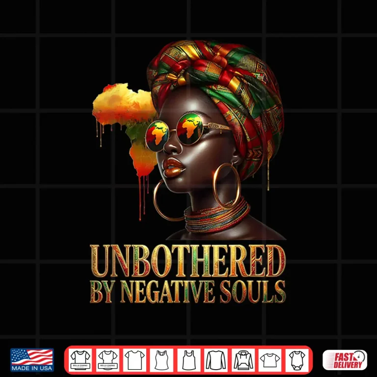 Design Unbothered Melanin Queen Black Woman Pride Strong Shirt 1