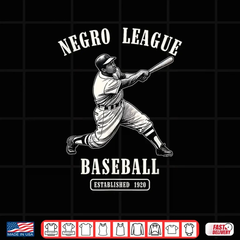 Design Vintage Negro League Baseball Black History Month Juneteenth Shirt 1