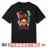 Black Melanin Nurse Black History Month Afro Hair Shirt