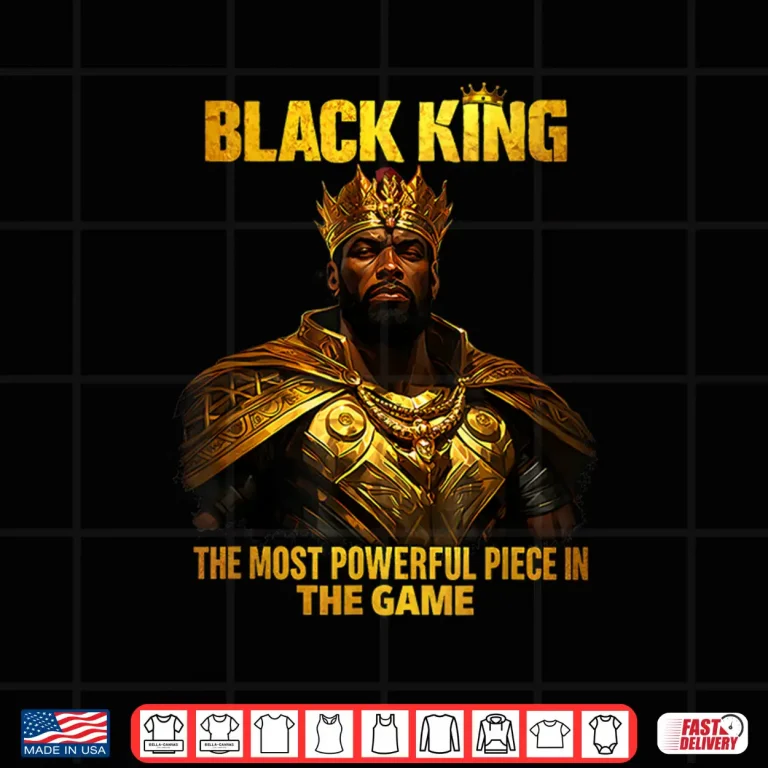 Design Black Man King African American History Strong Shirt