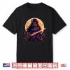 Black Woman Japanese Anime Samurai Girl Black Cat Shirt