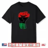 Pan African Unia Flag Handfist Black History Juneteenth Shirt