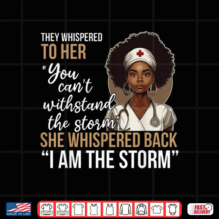Design Black History Nursing Nurse Proud African American Ladies Shirt