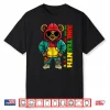 Juneteenth Black Mens Hip Hop Teddy Bear African American Shirt