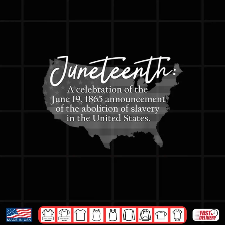 Design Juneteenth Definition USA Map American Flag Black History Shirt