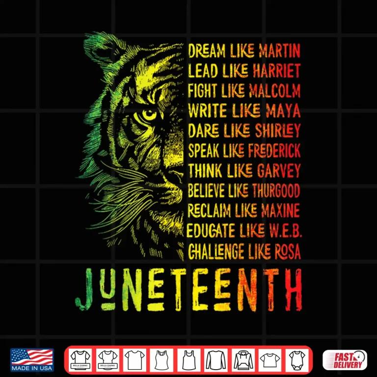 Design Juneteenth Shirt Dream Like Leaders Black History Women Men Shirt