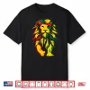 Lion Juneteenth Cool Black History African American Flag Shirt
