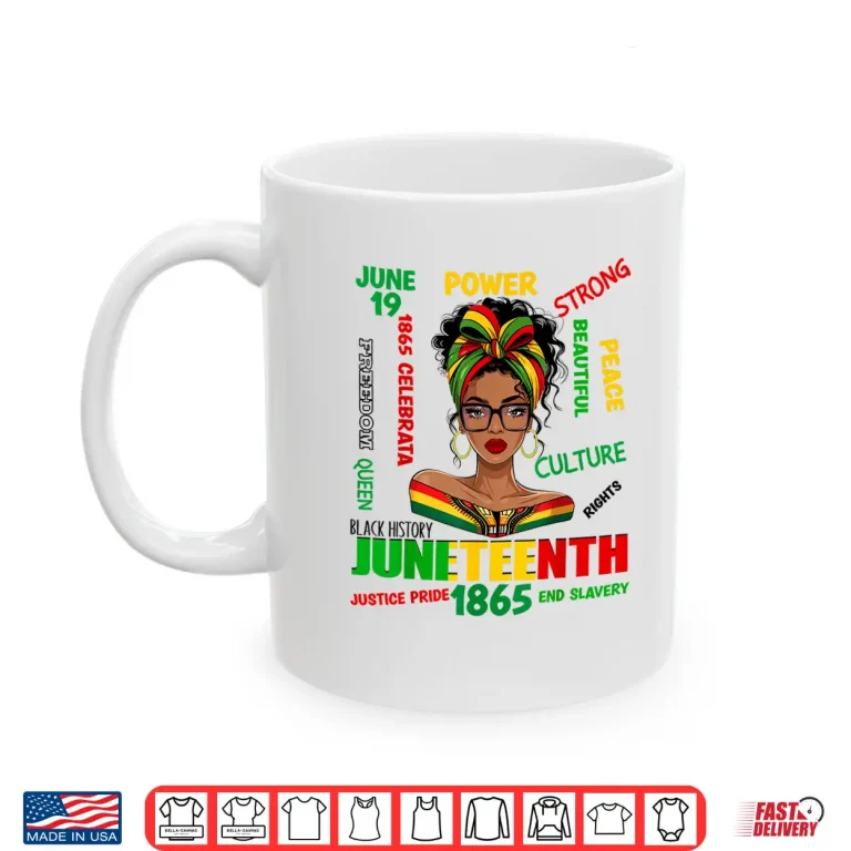 Mug Juneteenth women girls funny 1865 African American black Shirt
