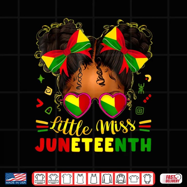 Design Miss Juneteenth Freedom Black American African Toddler Girl Shirt