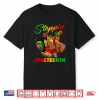 Stepping Into Juneteenth Afro Woman Black Girls Sneakers Men Shirt