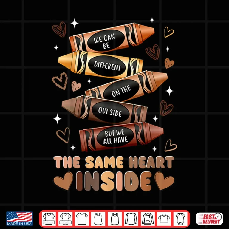 Design Same Heart Inside Juneteenth Black History Month Women Kids Shirt