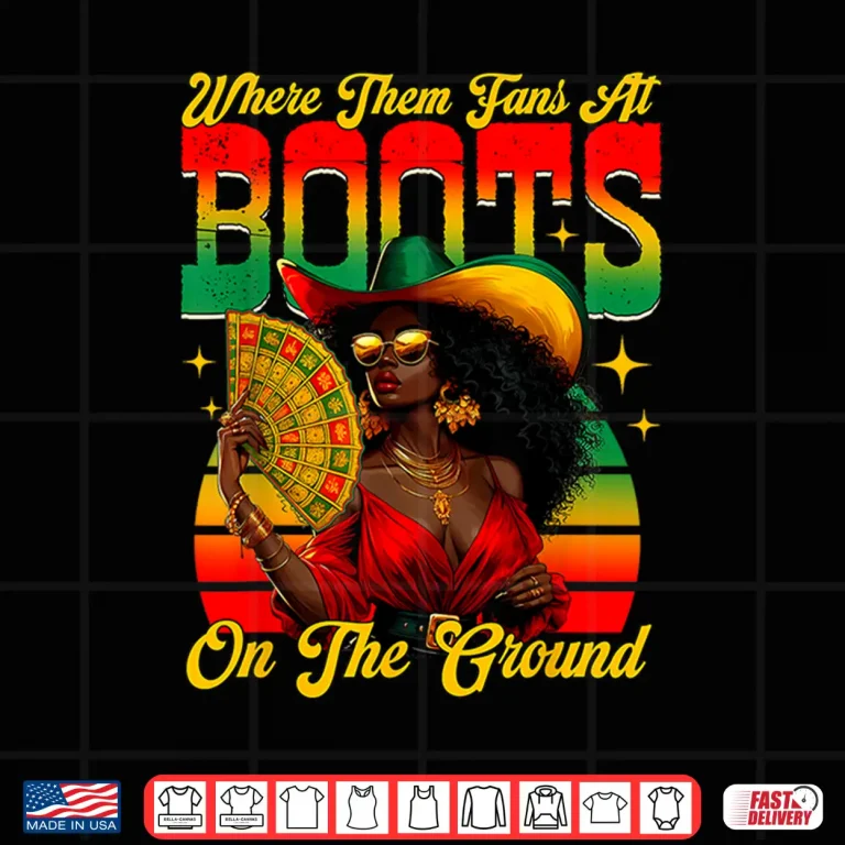 Design Boots On The Ground Juneteenth Cowgirl Shirt
