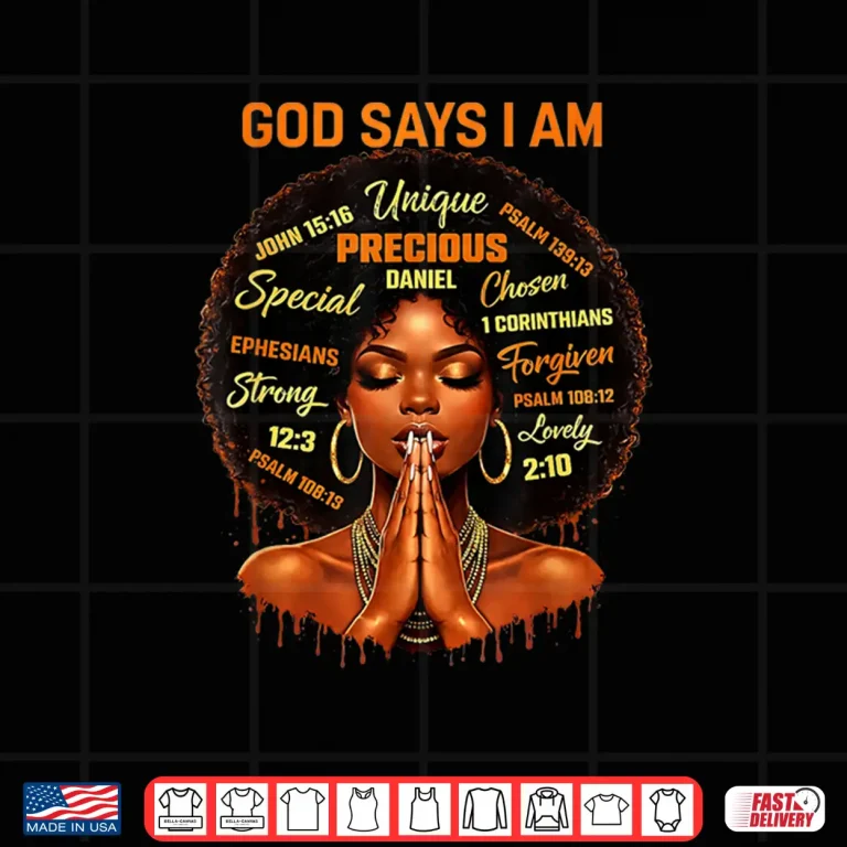 Design Faith God African American Black Women Christian Afro Shirt