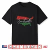 American Map With Pan African Flag For Juneteenth Since 1865 Shirt