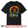 Dripping Black Womens Queen Afro African Melanin Juneteenth Shirt