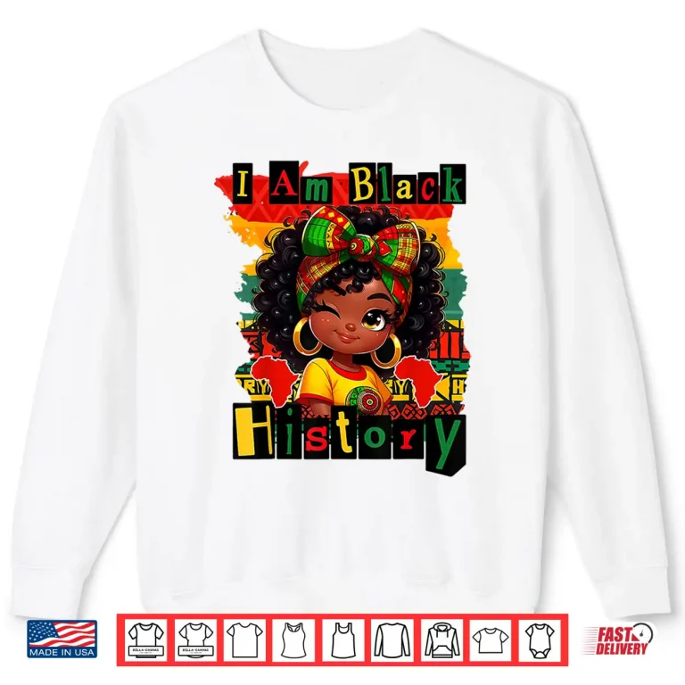 Sweatshirt I am Black History Juneteenth Boy Girl Kids BHM Shirt