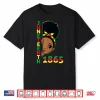 Juneteenth Celebrating 1865 Brown Skin Princess Girls Kids Shirt