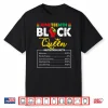 Womens Juneteenth Black African Queen Nutritional Facts Shirt