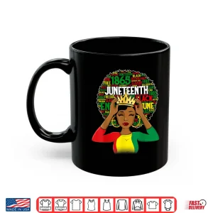 Juneteenth Shirt Women Queen African American Black Afro Shirt