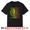 Tiger Juneteenth 1865 Black Freedom African June 19Th Mens Shirt