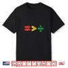 Womens Juneteenth Equality Is Greater Than Division Afro Shirt