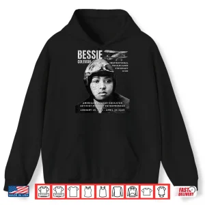 Bessie Coleman Black Aviator Women History Month Juneteenth Shirt
