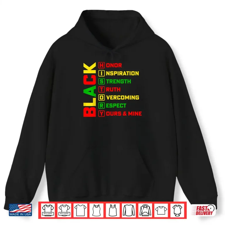 Hoodie Black History Month Leaders African American BHM Women Kids Shirt