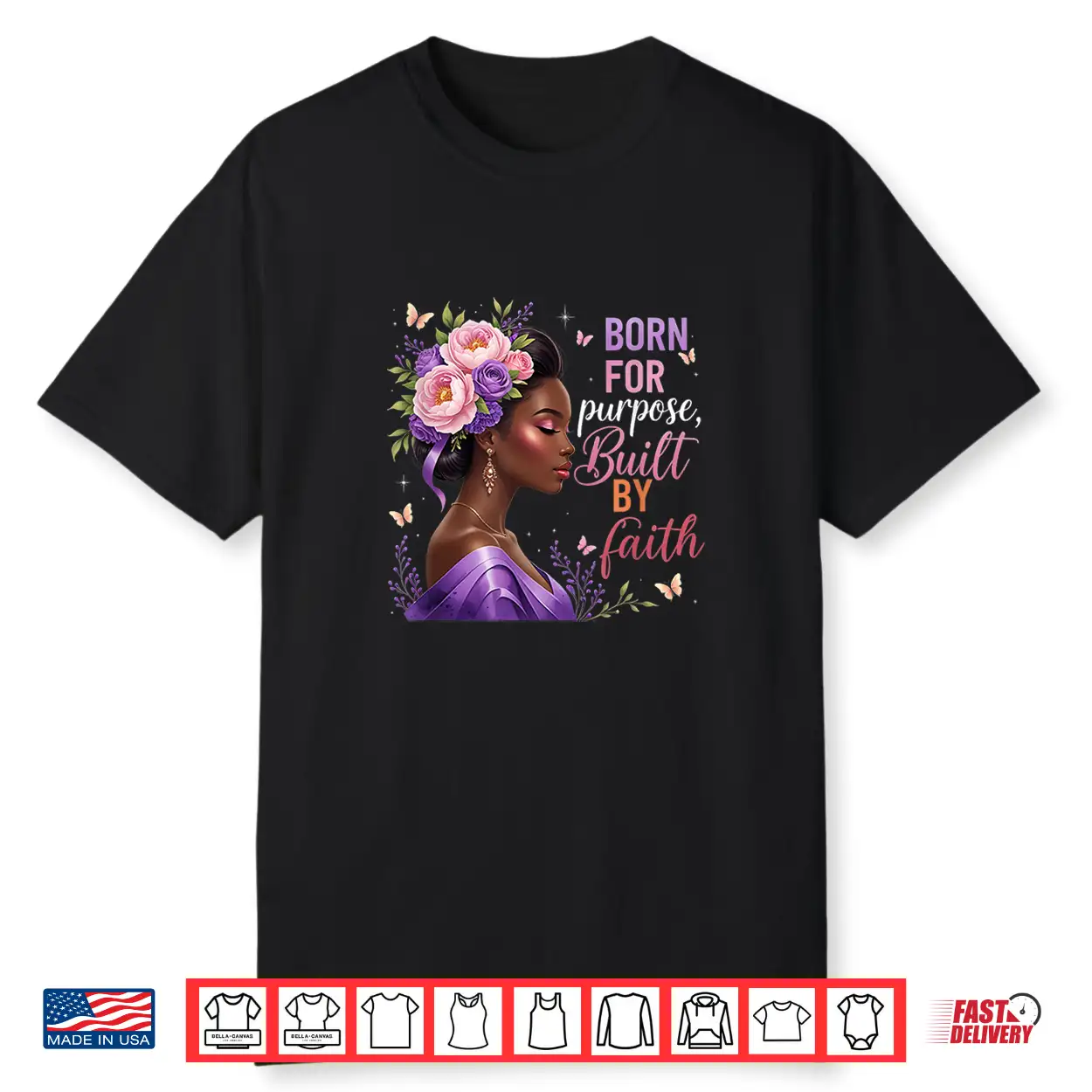 Black Women Christian Afro Faith God African American Shirt Black Women Christian Afro Faith God African American Shirt